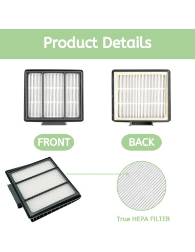 Filtros HEPA Nispira HBRVFFK950 para Aspiradoras Robot Shark - 2 Pzs