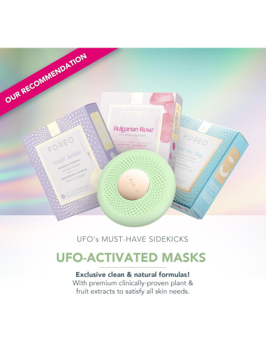 FOREO UFO 3 Go - Tratamiento Facial LED Hidratante 4 en 1