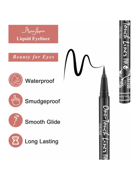 Paquete Triple de Eyeliner Líquido Hipoalergénico MARIA AYORA - Negro Clásico Paquete Triple de Eyeliner Líquido Hipoalergénico MARIA AYORA - Negro Clásico