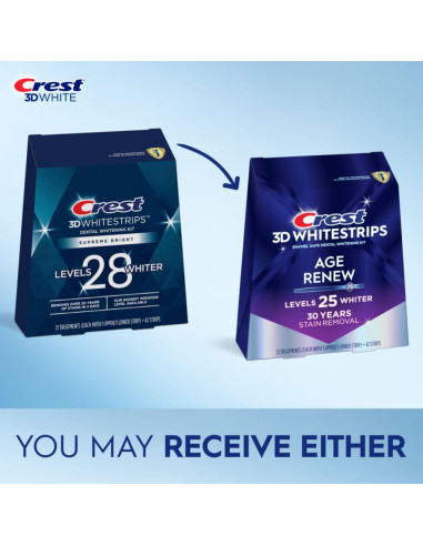 Crest 3D Whitestrips Supreme Blanqueador Dental 42 tiras