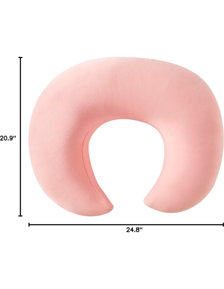 Almohada de Lactancia Grande QUENESS Rosa 65x51 cm Suave Almohada de Lactancia Grande QUENESS Rosa 65x51 cm Suave