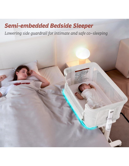 Cuna Mecedora Automática VaVaSoo Blanca 3 en 1 Ajustable Cuna Mecedora Automática VaVaSoo Blanca 3 en 1 Ajustable