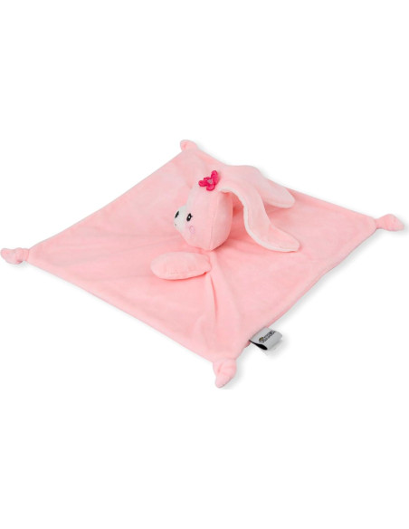 Manta de Seguridad KINREX Conejo Rosa 30.48 cm para Bebés Manta de Seguridad KINREX Conejo Rosa 30.48 cm para Bebés