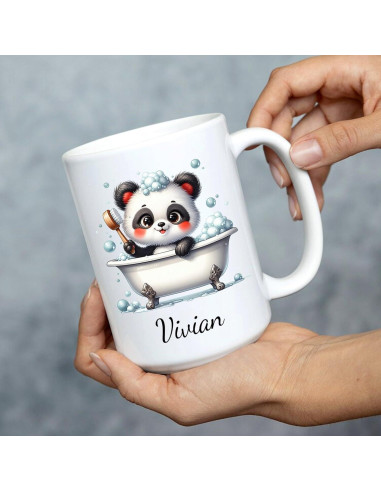 Taza de Cerámica Personalizada Panda BixDori 311ml 444ml