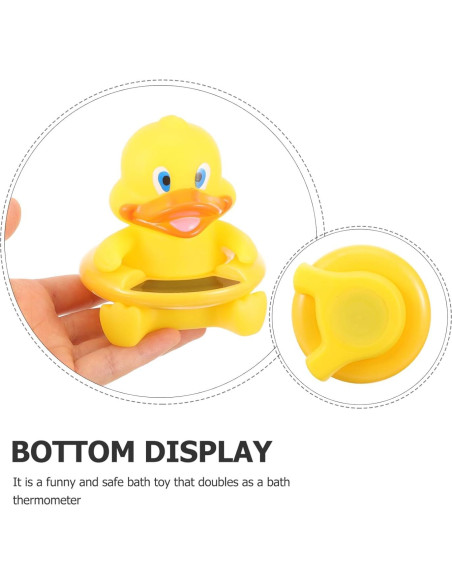 Termómetro de baño Toddmomy amarillo para piscina y spa Termómetro de baño Toddmomy amarillo para piscina y spa