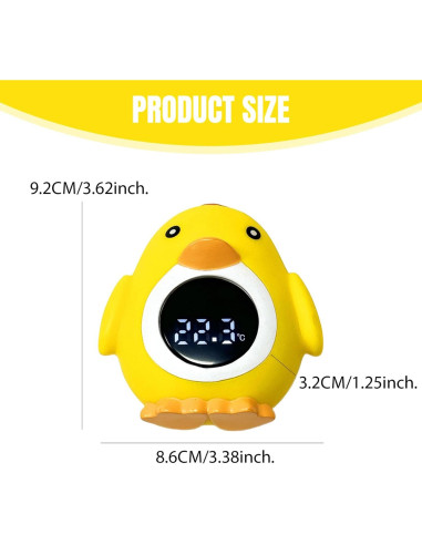 Termómetro de Baño Digital para Bebés Fuxing Toys Pollo LED