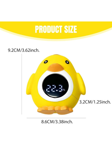 Termómetro de Baño Digital para Bebés Fuxing Toys Pollo LED Termómetro de Baño Digital para Bebés Fuxing Toys Pollo LED