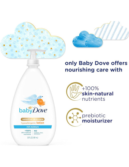 Loción Corporal Baby Dove Hidratación Rica 591 ml Piel Sensible Loción Corporal Baby Dove Hidratación Rica 591 ml Piel Sensible