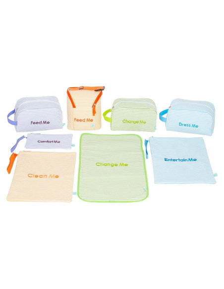 Organizador de Pañales Easy Baby - Paquete de 8 Seersucker Organizador de Pañales Easy Baby - Paquete de 8 Seersucker