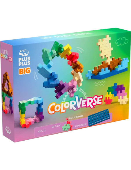 Juego de Construcción Plus-Plus Colorverse 60 Piezas para Niños Juego de Construcción Plus-Plus Colorverse 60 Piezas para Niños