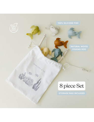 Juego de Pesca Montessori Marlowe & Co - Silicona y Madera