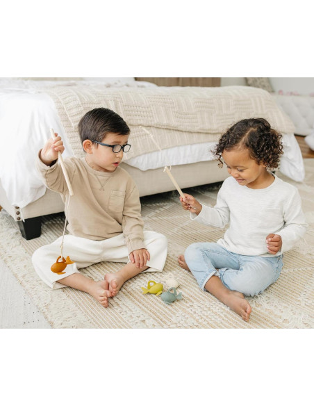 Juego de Pesca Montessori Marlowe & Co - Silicona y Madera Juego de Pesca Montessori Marlowe & Co - Silicona y Madera