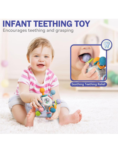 Juguetes Montessori 5 en 1 Jyusmile para Bebés 0-12 Meses