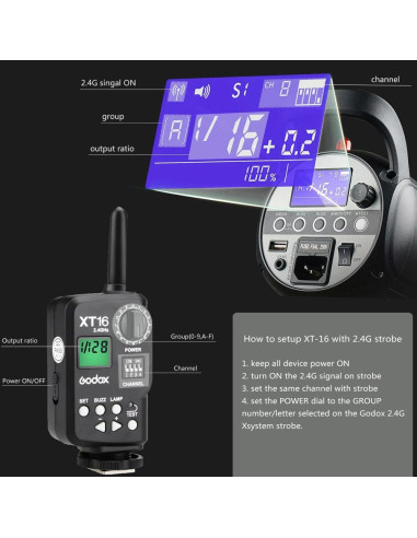 Kit de Luz de Flash Godox SK400II 800W para Estudio