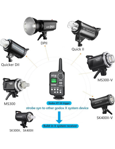 Kit de Luz de Flash Godox SK400II 800W para Estudio