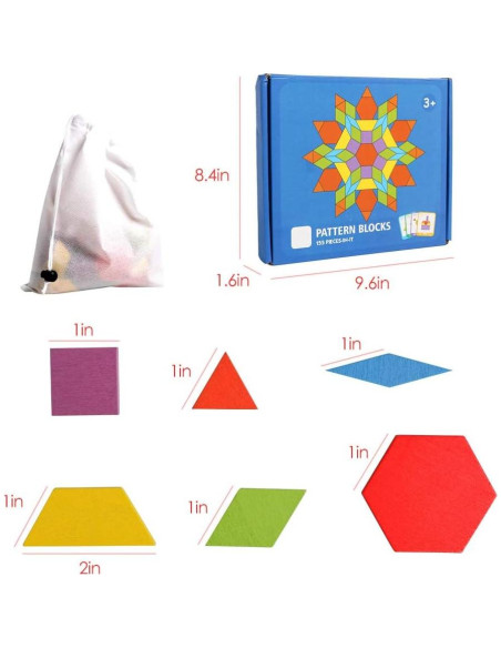 Juguete Educativo JCREN Bloques de Madera 155 Piezas STEM Juguete Educativo JCREN Bloques de Madera 155 Piezas STEM