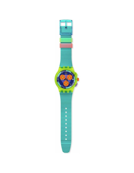 Reloj Swatch Chrono 42mm Unisex Acero Inoxidable Neon Wave Reloj Swatch Chrono 42mm Unisex Acero Inoxidable Neon Wave
