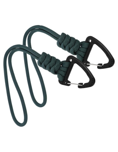 Llavero Paracord HANABASS 2pcs Verde Oscuro 1.3m