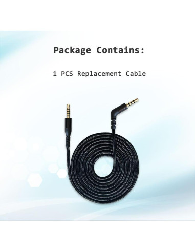 Cable de Reemplazo QJYTH 2m para Auriculares SteelSeries Arctis Nova Pro