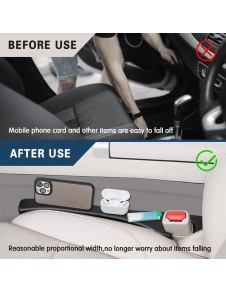 Relleno de Espacio entre Asientos de Coche WINUERK - 2 Piezas Relleno de Espacio entre Asientos de Coche WINUERK - 2 Piezas