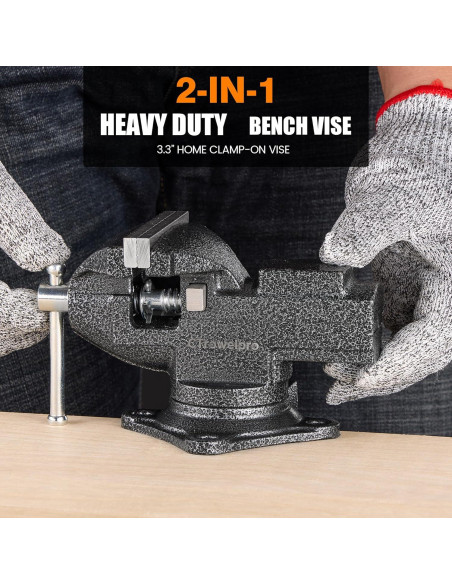 Morsa Universal CTrowelpro 3.3" con Base Giratoria 360 Morsa Universal CTrowelpro 3.3" con Base Giratoria 360
