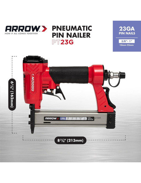 Clavadora Neumática Arrow PT23G 23 Calibres Sin Aceite Clavadora Neumática Arrow PT23G 23 Calibres Sin Aceite