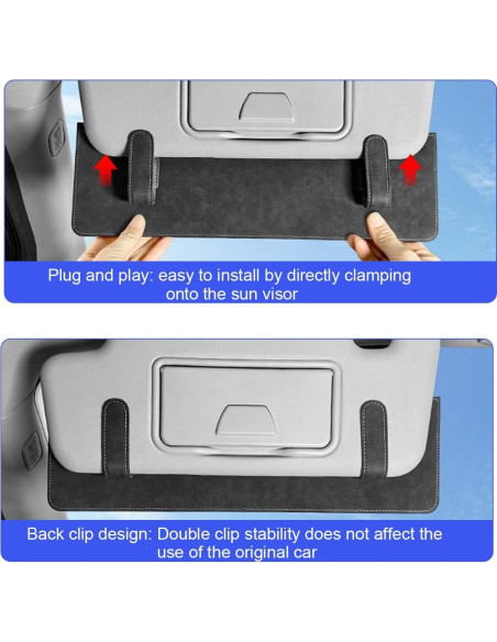 Extensor de Visera Solar HZEL para Automóvil Gris Nieve Extensor de Visera Solar HZEL para Automóvil Gris Nieve