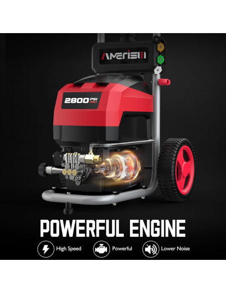 Lavadora a Presión Eléctrica AMERISUN 2800 PSI 2.0 GPM Lavadora a Presión Eléctrica AMERISUN 2800 PSI 2.0 GPM