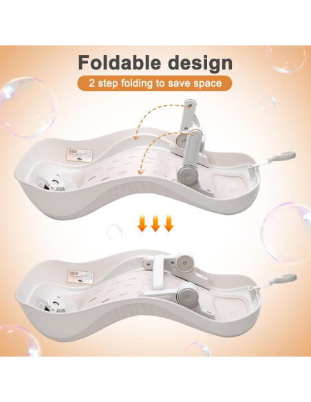 Soporte de Baño Plegable para Bebés ZY Beige 0-6 Meses Soporte de Baño Plegable para Bebés ZY Beige 0-6 Meses
