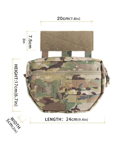 Bolsa Táctica de Caída Molle EXCELLENT ELITE SPANKER Multicam