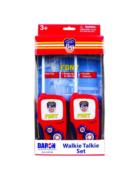 Juego de Walkie Talkie DARON FDNY 2 Unidades 23.5 cm Juego de Walkie Talkie DARON FDNY 2 Unidades 23.5 cm