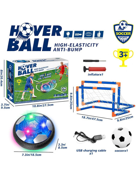 Juego de Pelotas de Fútbol Flotantes SHENSE 4 en 1 con LED Juego de Pelotas de Fútbol Flotantes SHENSE 4 en 1 con LED