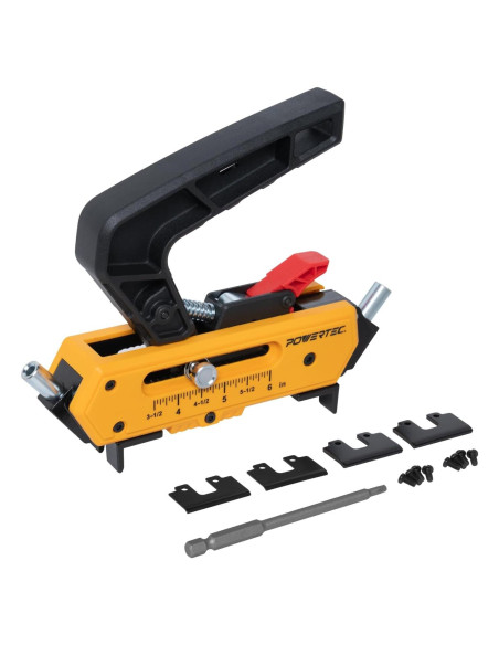 Jig de Tornillo de Deck POWERTEC 72184 con Espaciadores Ajustables Jig de Tornillo de Deck POWERTEC 72184 con Espaciadores Ajustables