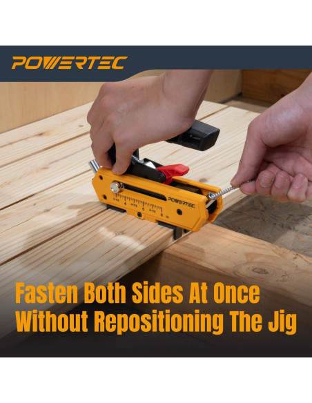 Jig de Tornillo de Deck POWERTEC 72184 con Espaciadores Ajustables Jig de Tornillo de Deck POWERTEC 72184 con Espaciadores Ajustables