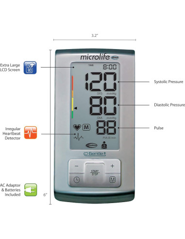 Monitor de Presión Arterial Automático Microlife BP3MC1-PC