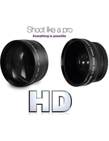 Conjunto de Lentes Gran Angular y Teleobjetivo Pro Ser