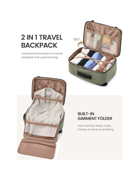 Mochila de Viaje LOVEVOOK 40L para Laptop 17.3" con Bolsa de Ropa Mochila de Viaje LOVEVOOK 40L para Laptop 17.3" con Bolsa de Ropa