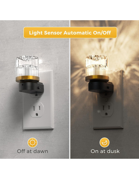 Luz Nocturna LED LOHAS 2 Paquete 3000K Sensor Automático Luz Nocturna LED LOHAS 2 Paquete 3000K Sensor Automático