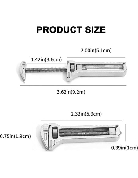 Herramienta Multiusos Compacta LOQJSS de Titanio 6x2cm - 2pcs Herramienta Multiusos Compacta LOQJSS de Titanio 6x2cm - 2pcs