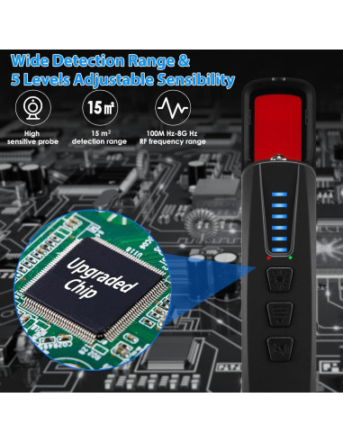 Detector de Cámaras Ocultas y GPS Shenzhen S500 - Inalámbrico