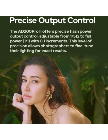 Flash Estroboscópico Godox AD200 Pro II 200Ws TTL Inalámbrico