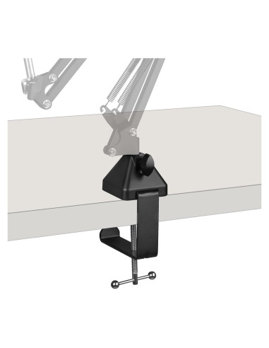 Soporte de Micrófono Geekria con Abrazadera de Escritorio Ajustable