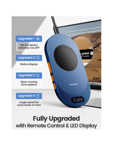 Vaydeer Mouse Jiggler Ultra Delgado con App y Temporizador