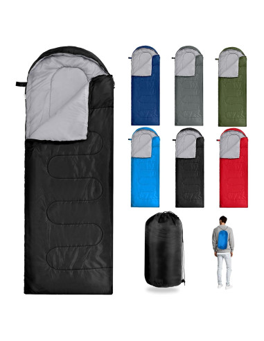 Paquete de 6 Sacos de Dormir Tewloss 210x76 cm Algodón Impermeable