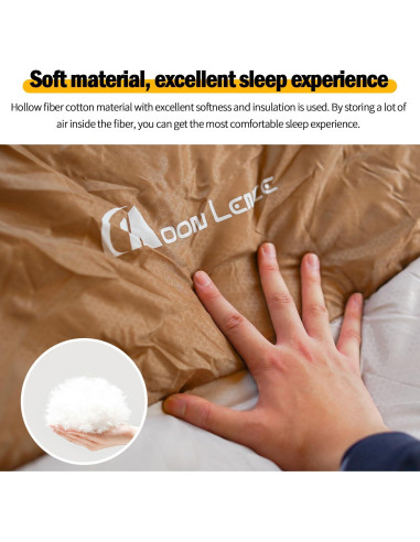 Saco de dormir MOON LENCE ligero impermeable 1.4 kg para acampar