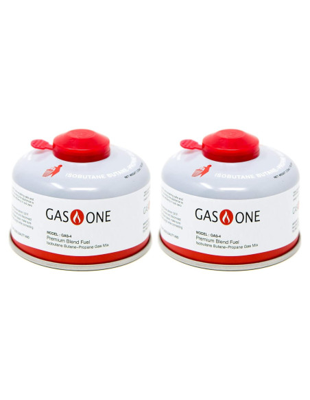 GasOne Combustible Isobutano para Camping 100g - Paquete de 2 GasOne Combustible Isobutano para Camping 100g - Paquete de 2