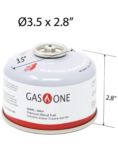 GasOne Combustible Isobutano para Camping 100g - Paquete de 2