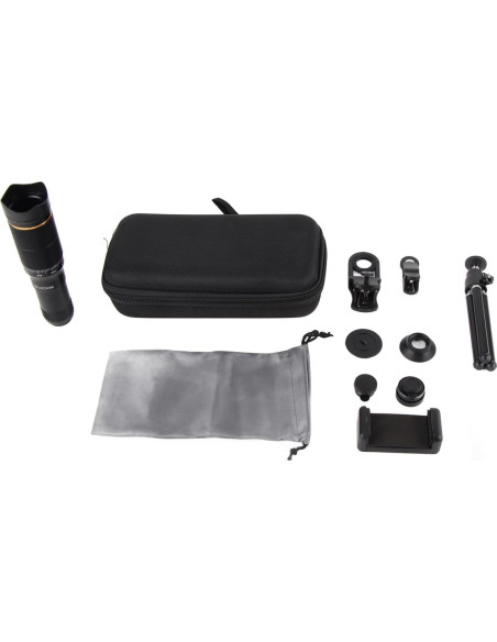 Lente de Cámara Teléfono Móvil 32X HD Genérico con Accesorios Lente de Cámara Teléfono Móvil 32X HD Genérico con Accesorios