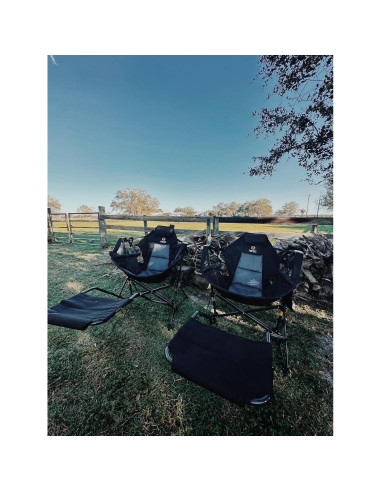 Silla de Camping Hammock Nice C con Reposapiés Plegable