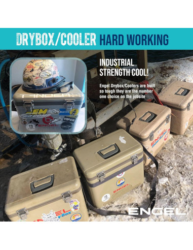 Cooler Engel 19qt Hermético con Vaso Aislado 22 oz y Paquete de Hielo